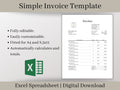Simple Invoice Template Download, Google Sheets Spreadsheet, A perfect, easy-to-use template for small businesses or side hustles.