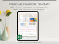 Simple Personal Budget Spreadsheet, Excel Budget Template, Easily Track Your Income and Expenses
