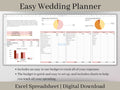 Easy Wedding Planner, Excel Wedding Template, Wedding Budget Spreadsheet, Wedding Checklist, Wedding Guest List, Wedding Seating Chart