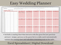 Easy Wedding Planner, Excel Wedding Template, Wedding Budget Spreadsheet, Wedding Checklist, Wedding Guest List, Wedding Seating Chart