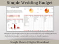 Digital Wedding Budget Planner, Google Sheets Template, Easy to Use Wedding Spreadsheet