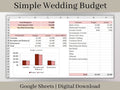 Digital Wedding Budget Planner, Google Sheets Template, Easy to Use Wedding Spreadsheet