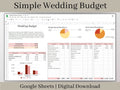 Digital Wedding Budget Planner, Google Sheets Template, Easy to Use Wedding Spreadsheet