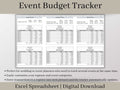 Event Budget Tracker, Excel Template, Track Budgeted and Actual Expenses on Multiple Events, Great for Event Planners