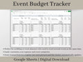 Event Budget Expense Tracker, Google Sheets Template, Track Budgeted and Actual Expenses on Multiple Events, Great for Event Planners