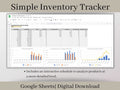 Inventory Tracker, Inventory Management Spreadsheet, Sheets Spreadsheet, Track sales, purchases, and quantities on hand for your items.