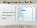 Inventory Tracker, Inventory Management Spreadsheet, Excel Template, Track sales, purchases, profit, and quantities on hand for your items.