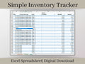 Inventory Tracker, Inventory Management Spreadsheet, Excel Template, Track sales, purchases, profit, and quantities on hand for your items.