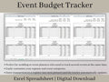 Event Budget Expense Tracker, Excel Template, Track Budgeted and Actual Expenses on Multiple Events, Great for Event Planners