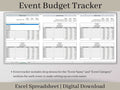 Event Budget Expense Tracker, Excel Template, Track Budgeted and Actual Expenses on Multiple Events, Great for Event Planners