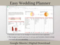 Easy Wedding Planner, Google Sheets Wedding Spreadsheet, Wedding Budget Spreadsheet, Wedding Checklist, Wedding Guest List and Seating Chart