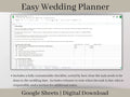 Easy Wedding Planner, Google Sheets Wedding Spreadsheet, Wedding Budget Spreadsheet, Wedding Checklist, Wedding Guest List and Seating Chart