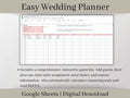 Easy Wedding Planner, Google Sheets Wedding Spreadsheet, Wedding Budget Spreadsheet, Wedding Checklist, Wedding Guest List and Seating Chart