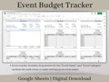 Event Budget Expense Tracker, Google Sheets Template, Track Budgeted and Actual Expenses on Multiple Events, Great for Event Planners