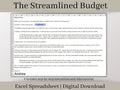 Monthly Digital Budget Planner Spreadsheet, Excel Template, Easy to use income and expense tracker. The perfect savings planner for you.