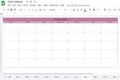 2022 Digital Calendar, Google Sheets