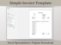 Simple Invoice Template Download, Google Sheets Spreadsheet, A perfect, easy-to-use template for small businesses or side hustles.