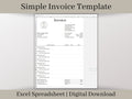 Simple Invoice Template Download, Google Sheets Spreadsheet, A perfect, easy-to-use template for small businesses or side hustles.