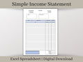 Easy Invoice Form, Excel Invoice Template, Professional Invoice Spreadsheet in Five Colors