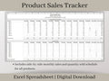 Product Sales Tracker Spreadsheet with Pricing Calculator, Excel Template, Track sales and profit by product for your small business.