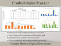 Product Sales Tracker Spreadsheet with Pricing Calculator, Google Sheets Template, Track sales and profit by product for your small business