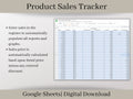 Product Sales Tracker Spreadsheet with Pricing Calculator, Google Sheets Template, Track sales and profit by product for your small business