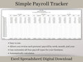 Summary Payroll Report, easy to use employee payroll tracker, summarize each payroll check into one report, excel payroll spreadsheet