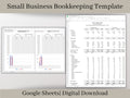 Small Business Bookkeeping Spreadsheet, Google Sheets Template, Easy Accounting Spreadsheet, Profit and Loss Statement, Easy Expense Tracker