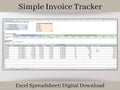 Small Business Invoice Tracker Spreadsheet, Excel Template, Easily track all of your outstanding invoices in one place.