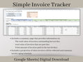 Small Business Invoice Tracker Spreadsheet, Google Sheets Template, Easily track all of your outstanding invoices in one place.