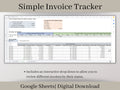 Small Business Invoice Tracker Spreadsheet, Google Sheets Template, Easily track all of your outstanding invoices in one place.