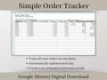 Small Business Order Tracker Spreadsheet, Google Sheets Template Easily track all of your orders in one place.