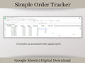 Small Business Order Tracker Spreadsheet, Google Sheets Template Easily track all of your orders in one place.