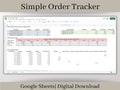 Small Business Order Tracker Spreadsheet, Google Sheets Template Easily track all of your orders in one place.