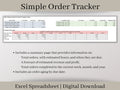 Small Business Order Tracker Spreadsheet, Excel Template, Easily track all of your orders in one place.