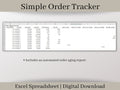 Small Business Order Tracker Spreadsheet, Excel Template, Easily track all of your orders in one place.