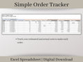 Small Business Order Tracker Spreadsheet, Excel Template, Easily track all of your orders in one place.