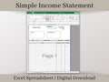 Easy Invoice Form, Excel Invoice Template, Professional Invoice Spreadsheet in Five Colors