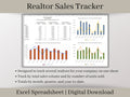 Realtor Sales Tracker Spreadsheet, Excel Template., Track your realtor's revenue and units sold in one easy report.