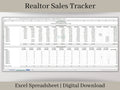 Realtor Sales Tracker Spreadsheet, Excel Template., Track your realtor's revenue and units sold in one easy report.