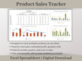 Product Sales Tracker Spreadsheet with Pricing Calculator, Excel Template, Track sales and profit by product for your small business.