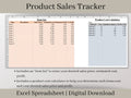 Product Sales Tracker Spreadsheet with Pricing Calculator, Excel Template, Track sales and profit by product for your small business.