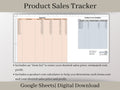 Product Sales Tracker Spreadsheet with Pricing Calculator, Google Sheets Template, Track sales and profit by product for your small business