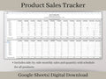 Product Sales Tracker Spreadsheet with Pricing Calculator, Google Sheets Template, Track sales and profit by product for your small business