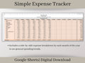 Simple Expense Tracker, Google Sheets, Automatically Calculates and Groups Your Bills