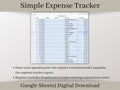 Simple Expense Tracker, Google Sheets, Automatically Calculates and Groups Your Bills