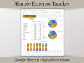 Simple Expense Tracker, Google Sheets, Automatically Calculates and Groups Your Bills