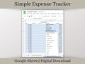 Simple Expense Tracker, Google Sheets, Automatically Calculates and Groups Your Bills