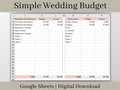 Digital Wedding Budget Planner, Google Sheets Template, Easy to Use Wedding Spreadsheet