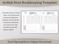 AirBnb Bookkeeping Spreadsheet, Excel Template, Small Business Accounting Template, Profit and Loss Statement, Easy Expense Tracker